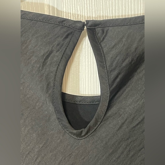 House of Harlow 1960 Women's Satin Slip Dress Circle Side Cutout in Black Sz XL - Picture 13 of 16